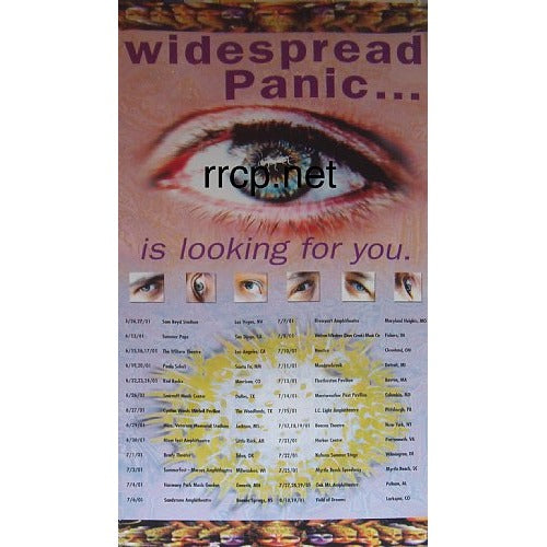 Widespread Panic Summer Tour 2001 Official 1st Edition Poster
