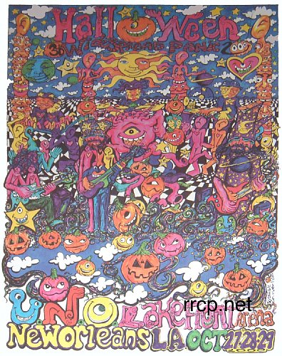 Widespread Panic 10/27-29/00 New Orleans LA. Official 3D poster by Scramble Campbell