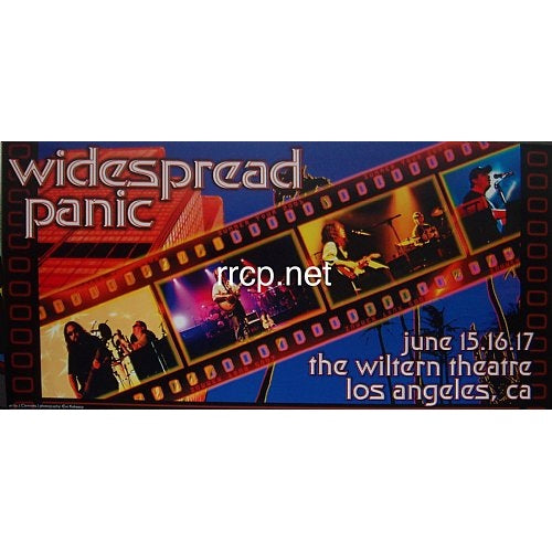 Widespread Panic @ The Wiltern Theatre June 15-17th 2001 Rare Poster