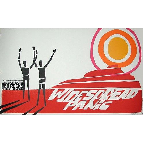 Widespread Panic Red Rocks June 24-26th 2005 Official screen print signed & numbered edition of 500