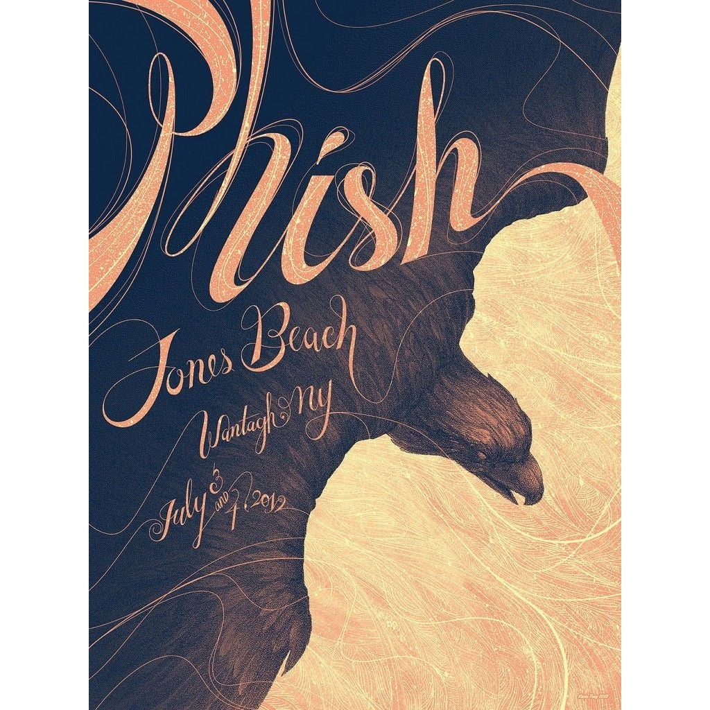 Phish Jones Beach July 3rd & 4th 2012 Official  Poster Edition of 1000