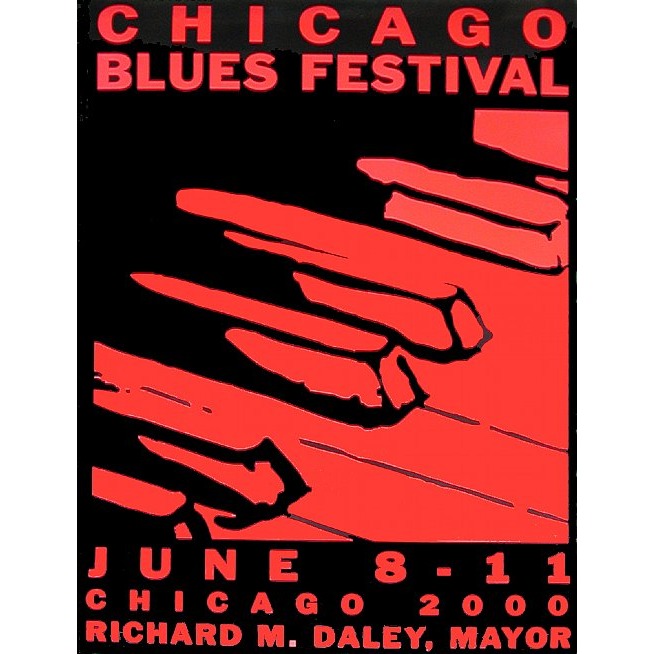 Chicago Blues Festival 2000 Official Event Poster