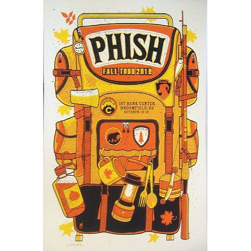 Phish @ The 1st Bank Center Broomfield Colorado October 10-12th 2010 Official Poster