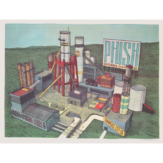 Phish @ Dick's Commerce City Colorado 2011 Official Print  By Landland