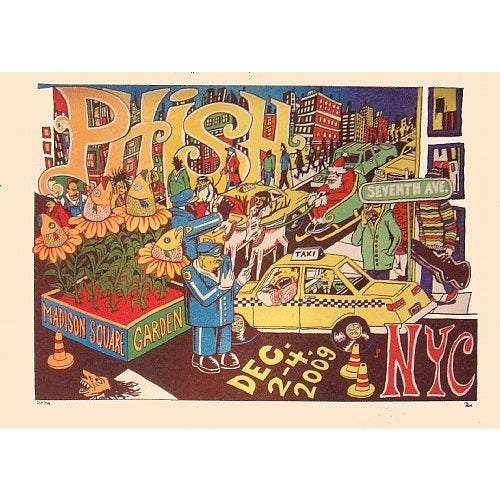 Phish @ Madison Square Garden 12/2-4/09 Official show print 1st edition by Jim Pollock