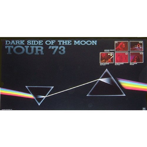 Pink Floyd Dark Side Of the Moon Tour Poster 1973 Official  second printing from 1985