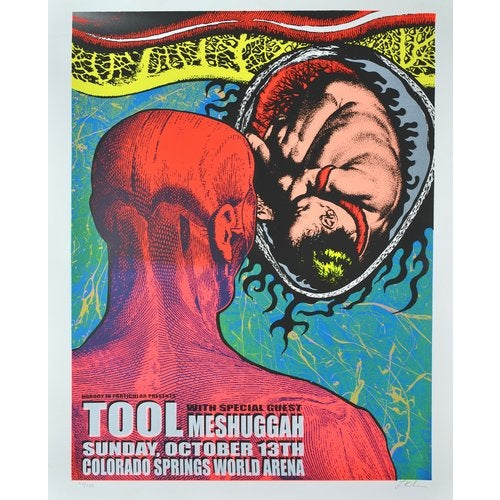 Tool & Messhugah @ The World Arena Colorado Spring Colorado 10/13/02 L.E. Poster