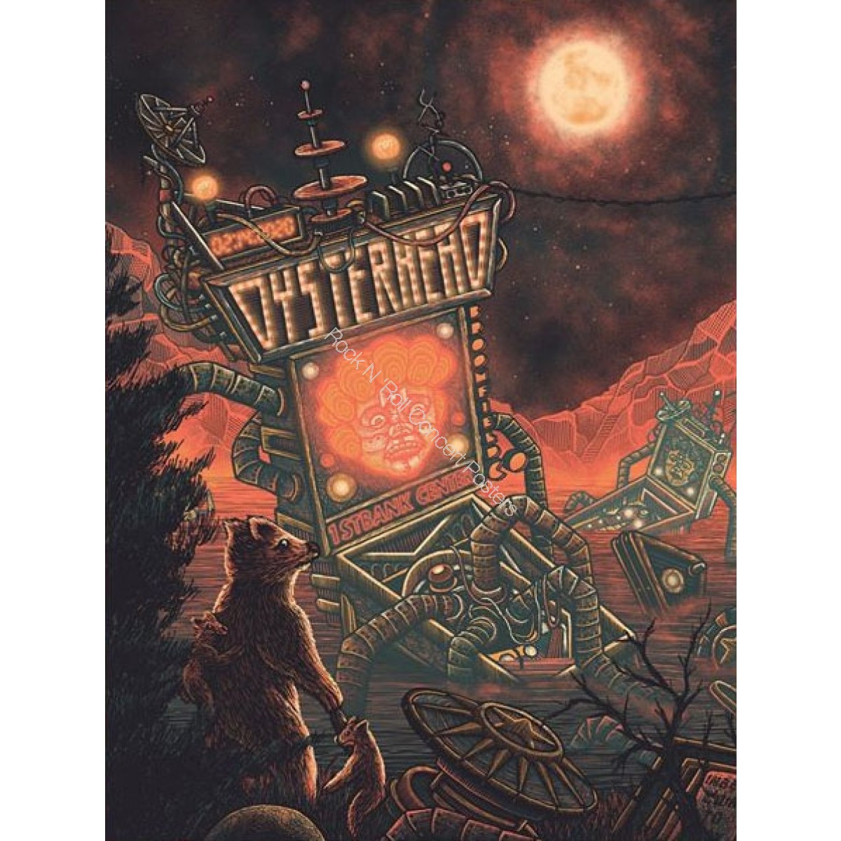 Oysterhead 1STBANK Center Broomfield | - Colorado S/N Oysterhead edition - Concert Concert of | Poster For Posters Silkscreen Posters Official 2/14/20 RRCP 500 Concert Sale